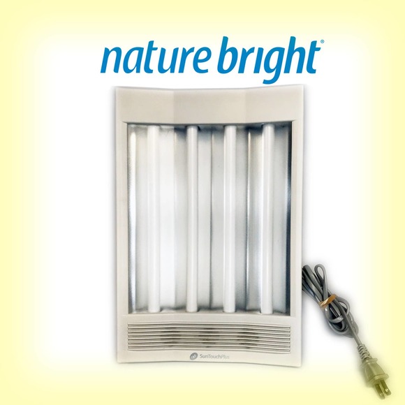 Nature Bright Sun Touch Plus F4040 Light & Ion Therapy Lamp Improve Mood & Sleep - Picture 1 of 10